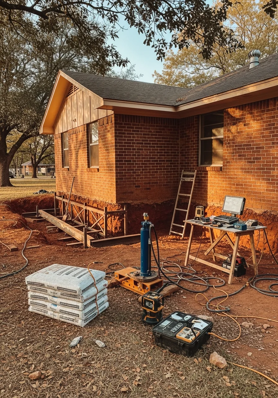 Service team at Rogers County home with county-typical setting.
